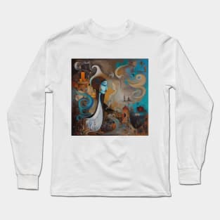 Surreal Orientalism - Blue Phantom Long Sleeve T-Shirt